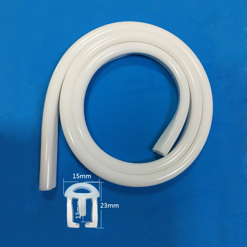 Dome Top Silicone Sleeve With Open Bottom For 12mm LED Strip - 15*23mm 180° Side Emitting Dome Top Silicone Sleeve With Open Bottom For 12mm LED Strip - 15*23mm 180° Side Emitting